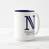 White met Blue interior 15 oz Two-Tone Mok (Voorkant rechts)