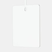 White Metal Square Ornament (Voorkant links)