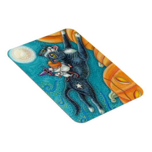 WHITE MICE & BLACK CAT OP HALLOWEEN SCAVENGER HUNT MAGNEET (Rechterzijde)