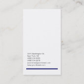 White Midnigt Blue Attractive Charm Visitekaartje (Achterkant)