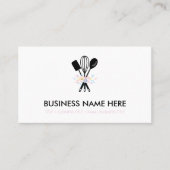 White Minimal Bakery Cooking Pastry Pizzeria Visitekaartje (Voorkant)