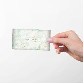 White Mint Green Gold Grey Marble Vip Visitekaartje