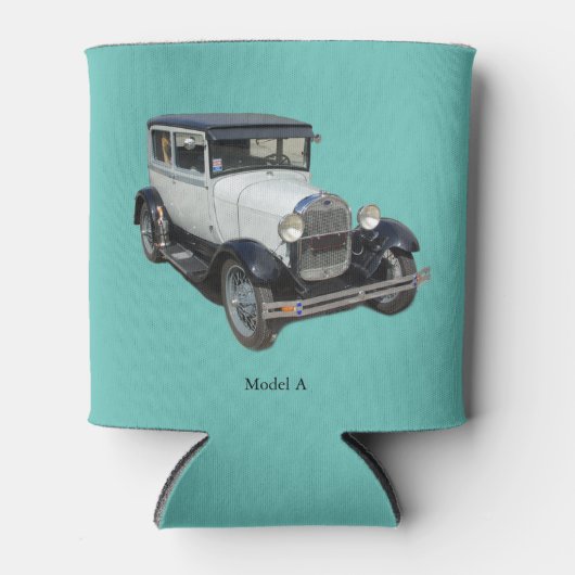 White Model A koelbox Blikjeskoeler (Voorkant)