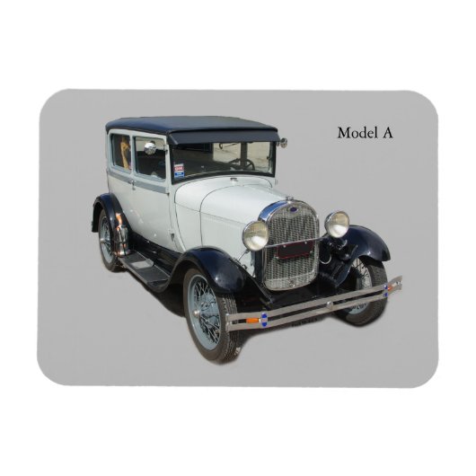 white model A magneet (Horizontaal)