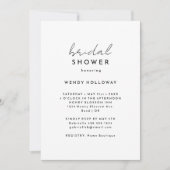 White Modern Script-Vrijgezellenfeest Kaart (Voorkant)