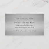 White Moderne Grid Hexagon Professional Visitekaartje (Achterkant)