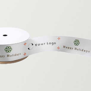 White Moderne Kerstmis Business Logo Company Small Lint