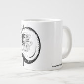 White Monkey Circle Nazca Line Specialty Mug (Devant droit)