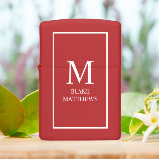 White Monogram & Name Custom