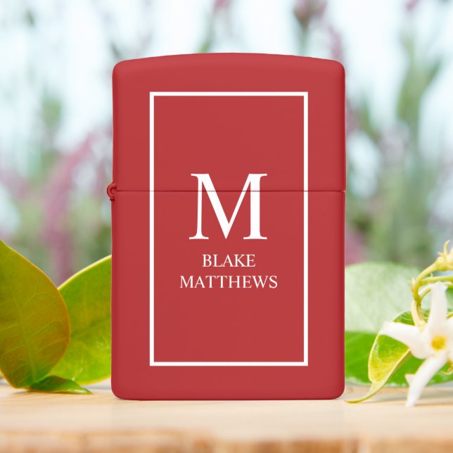 White Monogram & Name Custom (On Table)