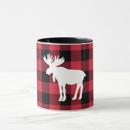 White Moose Red Buffalo Check Mok (Midden)