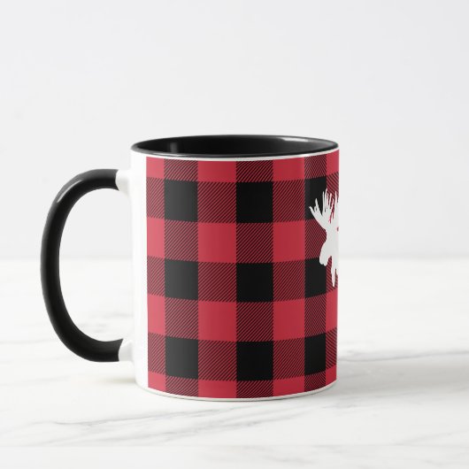 White Moose Red Buffalo Check Mok (Links)