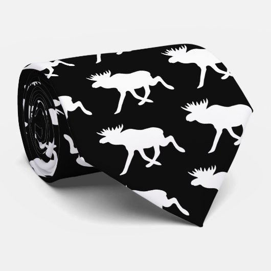 White Moose Stropdas (Opgerold)