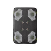 White Morning Glory Flower Abstract Badmat (Voorkant Verticaal)