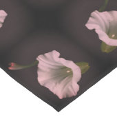 White Morning Glory Flower Abstract Korte Tafelloper (Hoek)
