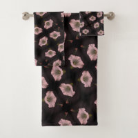 White Morning Glory Flower Close Up Motif