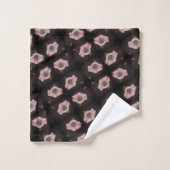 White Morning Glory Flower Close Up Motif (Gant de toilette)