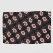 White Morning Glory Flower Close Up Pattern Golfhanddoek (Horizontaal)