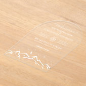 White Mountain Acryl Uitnodigingen (Laagn)