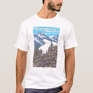 White Mountain Goat Family Wyoming T-shirt