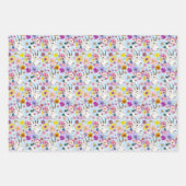 White Mountain Goat Flowers Inpakpapier Vel (Voorkant 2)