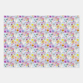 White Mountain Goat Flowers Inpakpapier Vel (Voorkant)