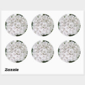 White Mountain Laurel Star Shaped Flowers Ronde Sticker (Vel)
