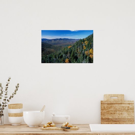 White Mountain N.F., NH. Het uitzicht van nabij Poster (Keuken)