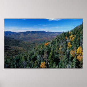 White Mountain N.F., NH. Het uitzicht vanuit de bu Poster
