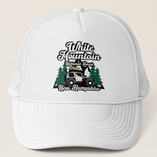 White Mountain National Forest New Hampshire Trucker Pet (Voorkant)