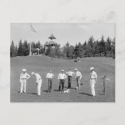 White Mountains Golfers, 1910 Briefkaart (Voorkant)