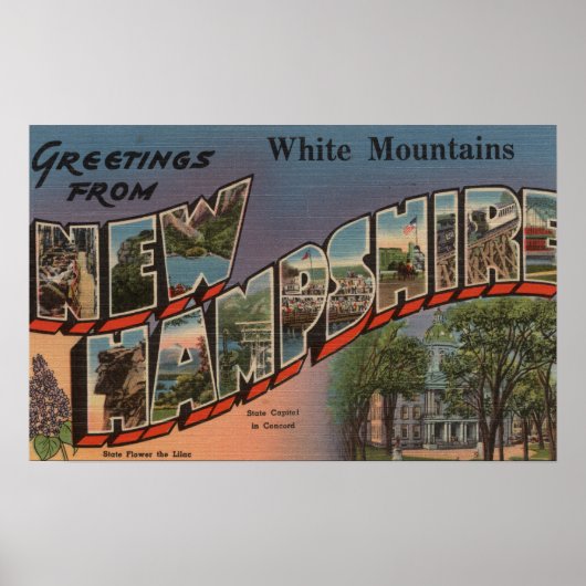 White Mountains, New Hampshire 3 Poster (Voorkant)