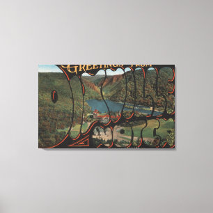White Mountains, New Hampshire - Dixville Canvas Afdruk
