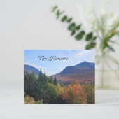 White Mountains New Hampshire herfstgebladerte Briefkaart (Staand voorkant)
