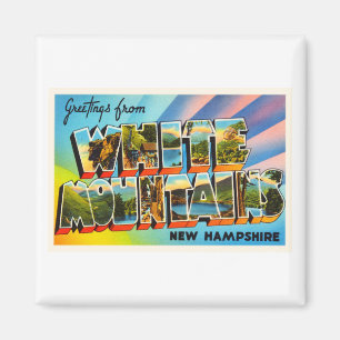 White Mountains New Hampshire NH Travel Souvenir Magneet