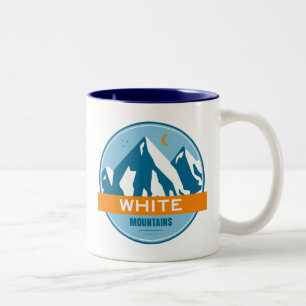 White Mountains New Hampshire Tweekleurige Koffiemok