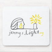 White Mousepad Muismat (Voorkant)