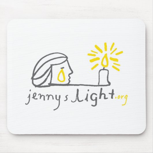 White Mousepad Muismat (Voorkant)