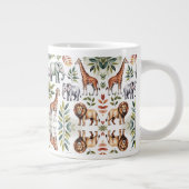 White mug featuring a vibrant jungle animal  (Droite)