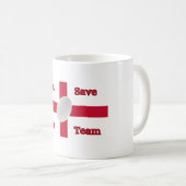 White Mug God Save the Team Drinkware (Devant droit)