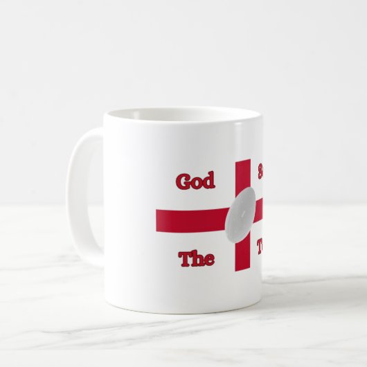 White Mug God Save the Team Drinkware (Devant gauche)