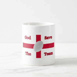 White Mug God Save the Team Drinkware