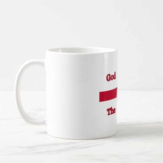 White Mug God Save the Team Drinkware (Gauche)