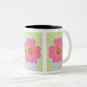 White Mug With Flowers (Devant droit)