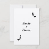 White Music Wedding RSVP (Achterkant)