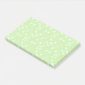 White Musical Notes Design Post-it Notes (Schuin)