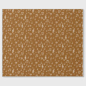 white Musical Wrapping Paper Cadeaupapier (Vlak)