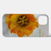 White N Oranje Daffodil persoonlijke iPad-draagtas Case-Mate iPhone Case (Achterkant (horizontaal))