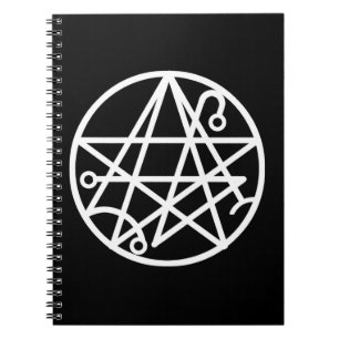 White Necronomicon Seal notebook Notitieboek
