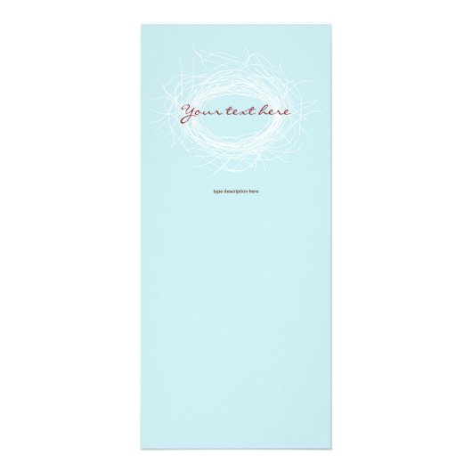 White Nest Rack-kaarten Reclamekaart (Voorkant)